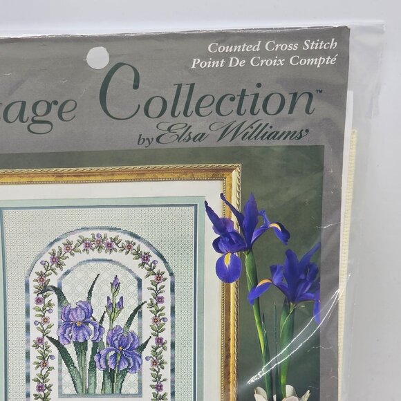 JCA Heritage Collection Elsa Williams IRIS MOSAIC Counted Cross Stitch Kit 03218 - Picture 4 of 7